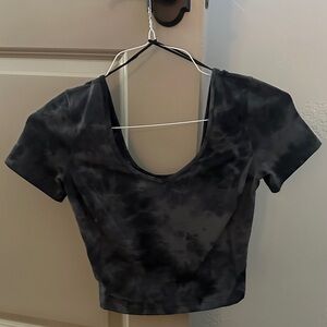 Lululemon Athletica Align Tee Black Tie Dye